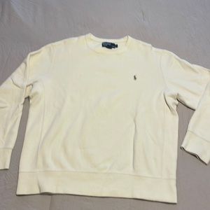 Mens Polo brand cream color sweatshirt